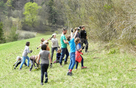 Pflegeeinsatz im Schutzgebiet Laadel