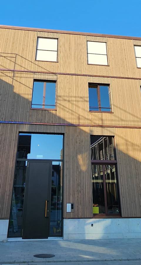 Die neue Geschäftsstelle auf dem Wagenareal